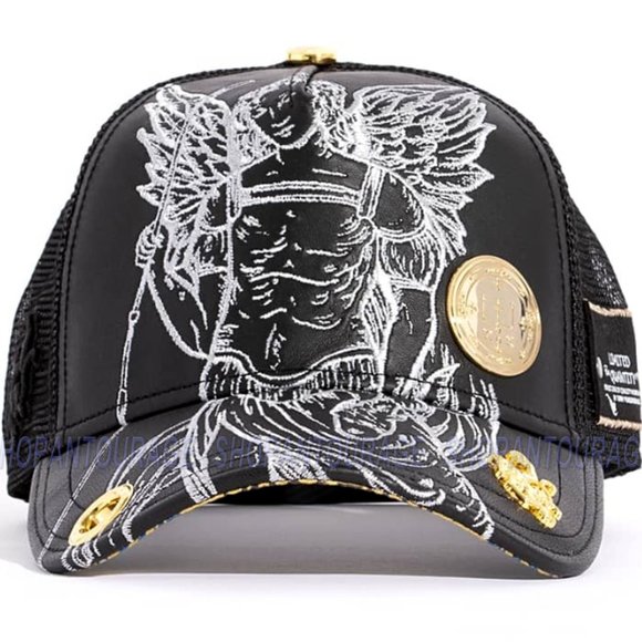 Red Monkey St. Raphael Black RM1427 Limited Edition Unisex Trucker Hat Cap - Picture 3 of 8